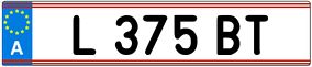 Trailer License Plate